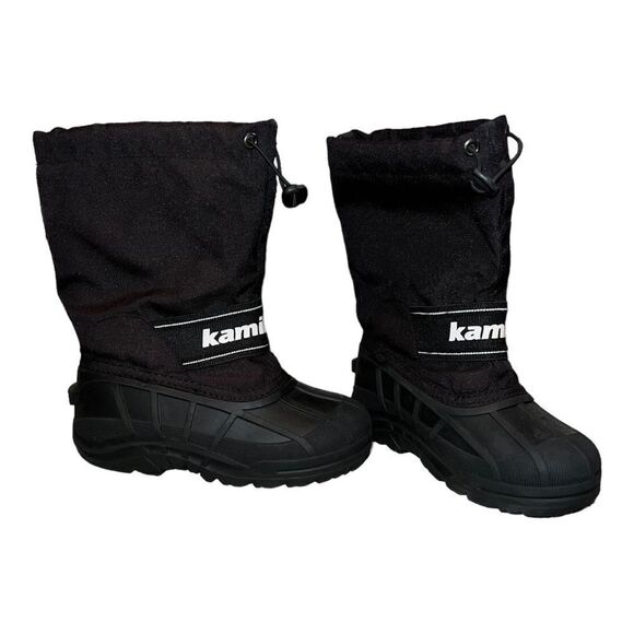 Kamik Unisex Rocket 2 Snow Winter Boots Black Size 13 EUC - Picture 1 of 10